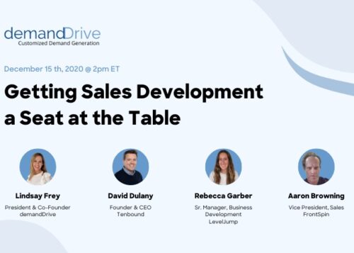 getting sales dev a seat at the table