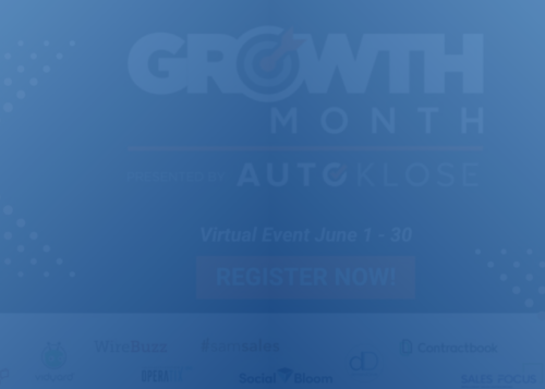 growth month - blue background